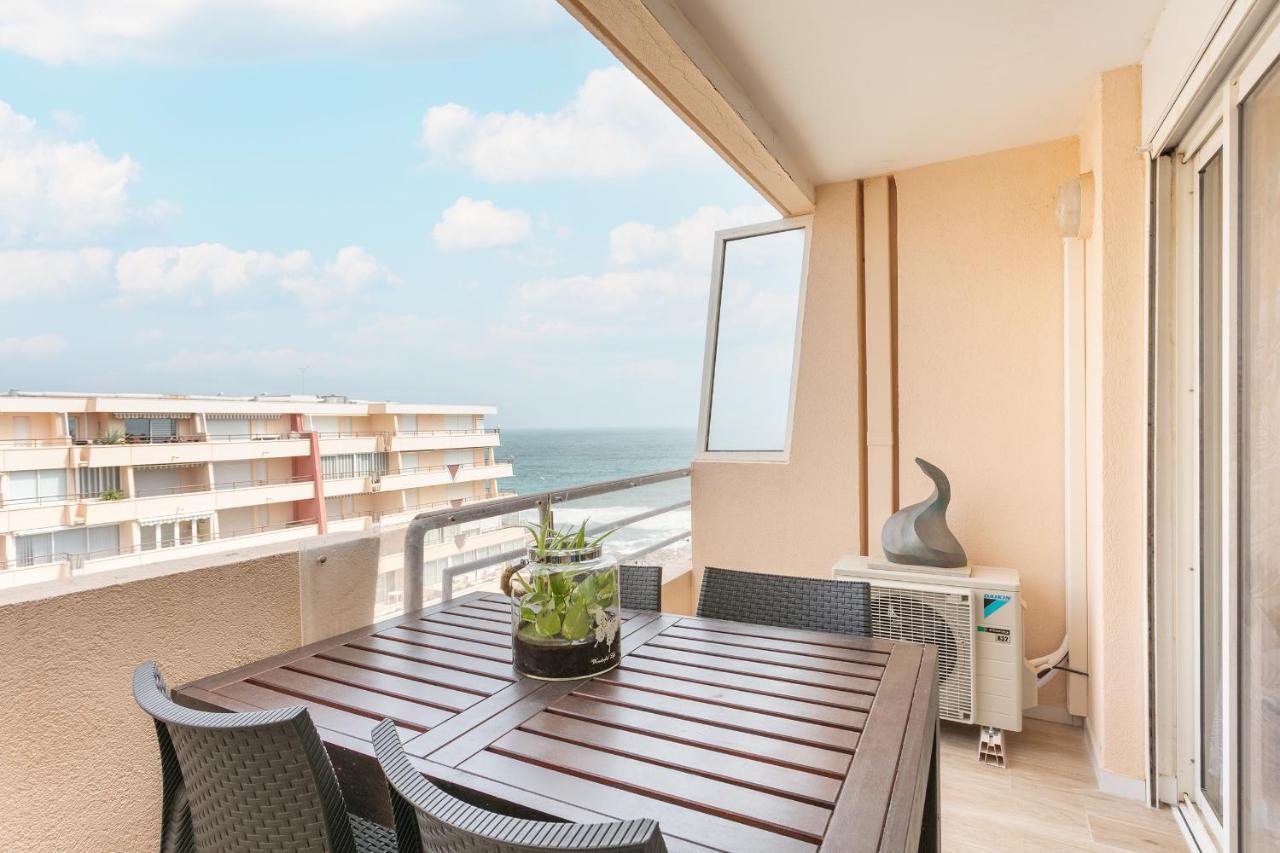 Appartement T3 Terrasse Vue Sur Mer, Piscine, Parking, Wifi Et Clim Sète Exteriör bild