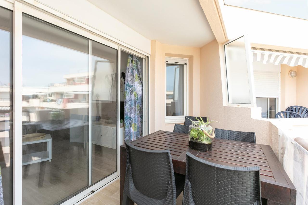 Appartement T3 Terrasse Vue Sur Mer, Piscine, Parking, Wifi Et Clim Sète Exteriör bild
