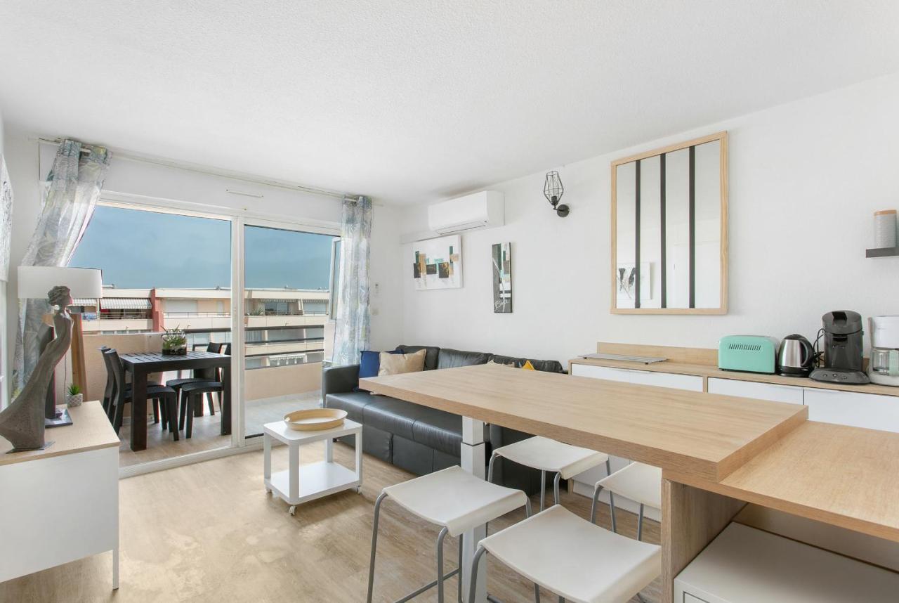 Appartement T3 Terrasse Vue Sur Mer, Piscine, Parking, Wifi Et Clim Sète Exteriör bild